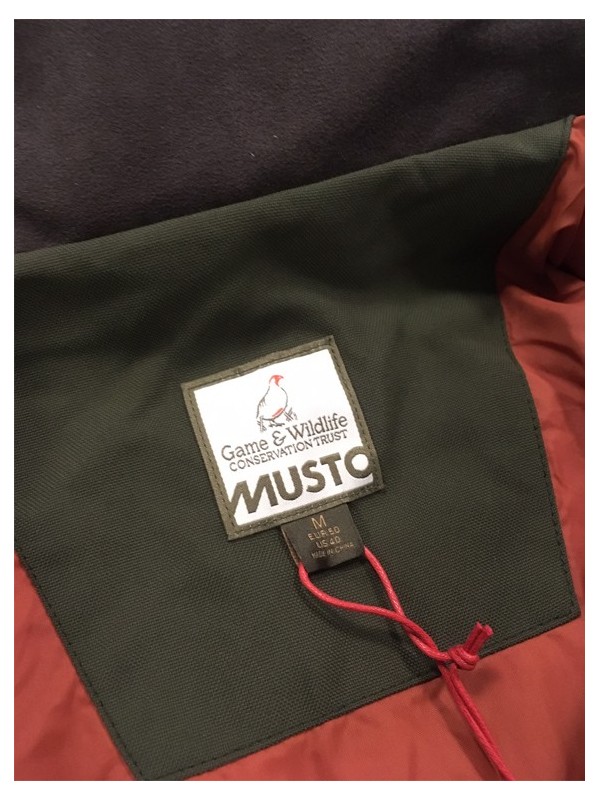 intérieur de la veste de chasse MUSTO modèle Highland