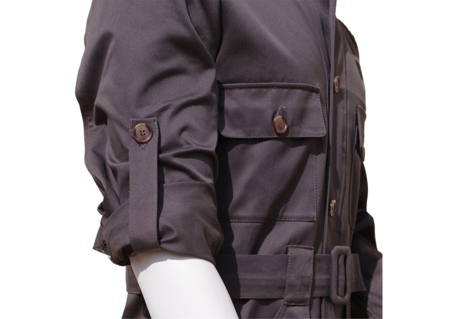 Veste saharienne verte Almazan Paris