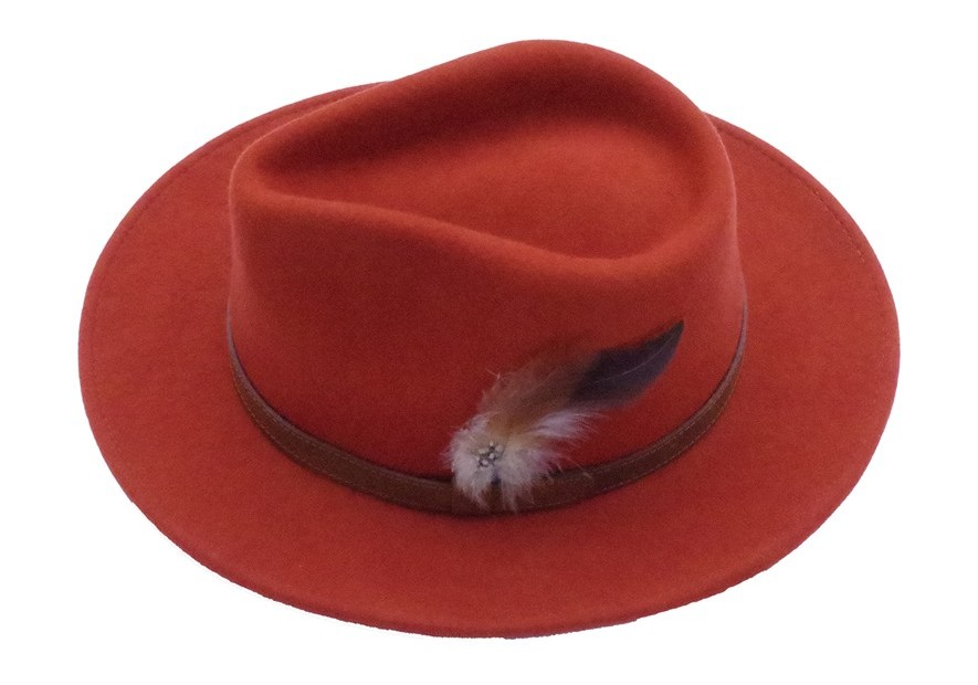 Chapeau feutre femme brique Lovergreen