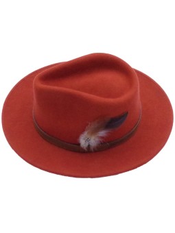 Chapeau feutre femme brique Lovergreen