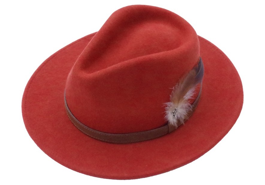 Chapeau feutre femme brique Lovergreen