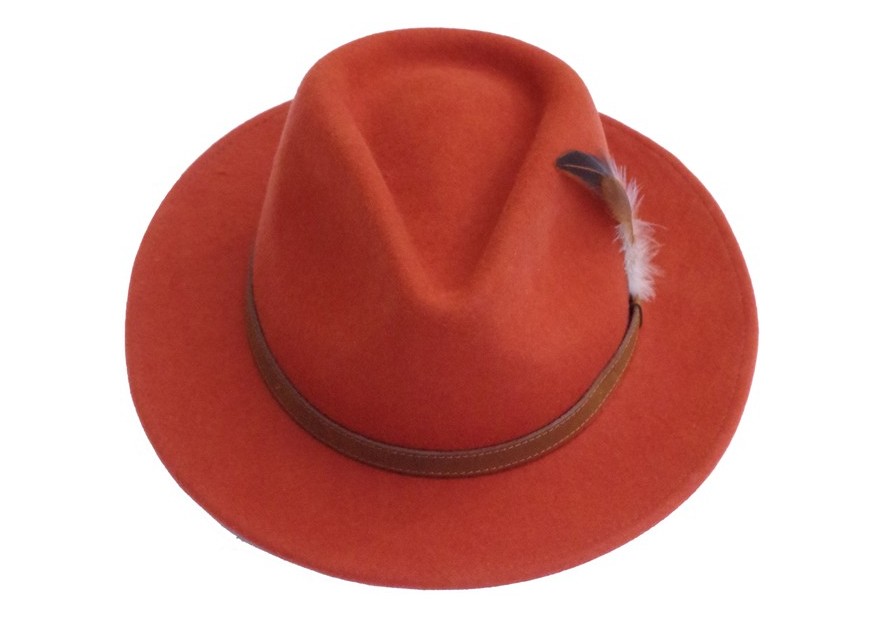 Chapeau feutre femme brique Lovergreen