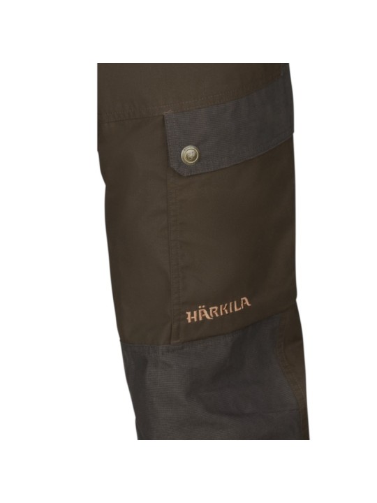 Pantalon Härkila Asmund vert-marron Pantalon Härkila Asmund vert-marron