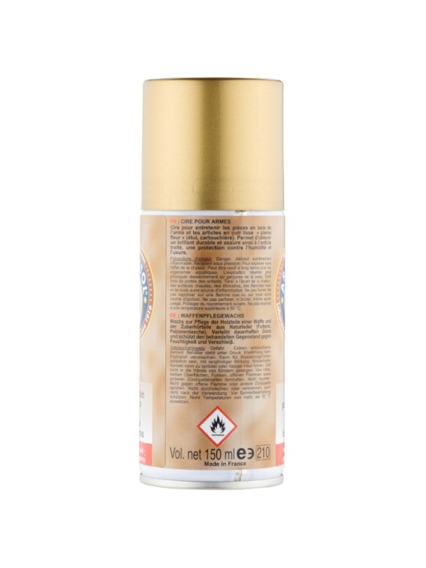 Spray cire spéciale crosse bois Armistol