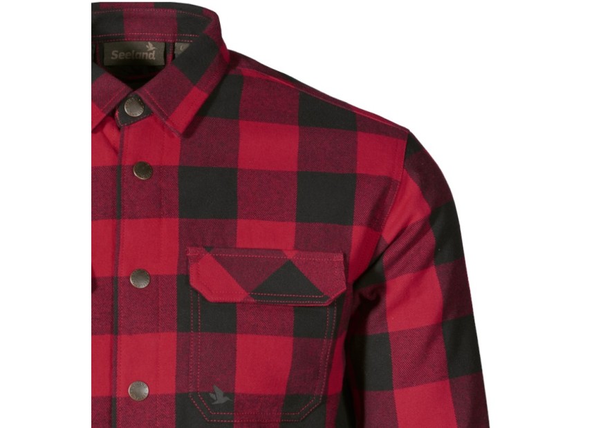 Chemise à carreaux rouge Seeland Canada