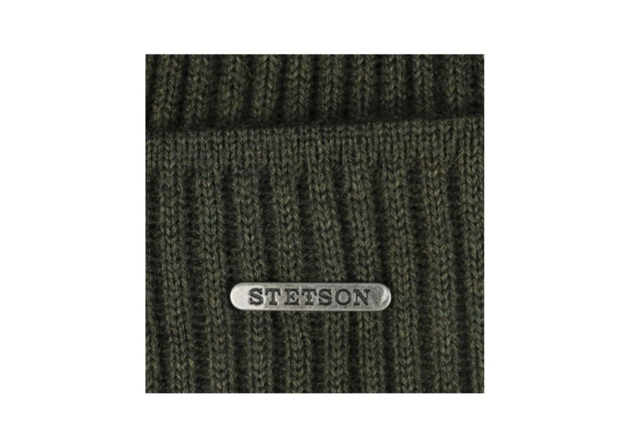 Bonnet Stetson mérinos vert