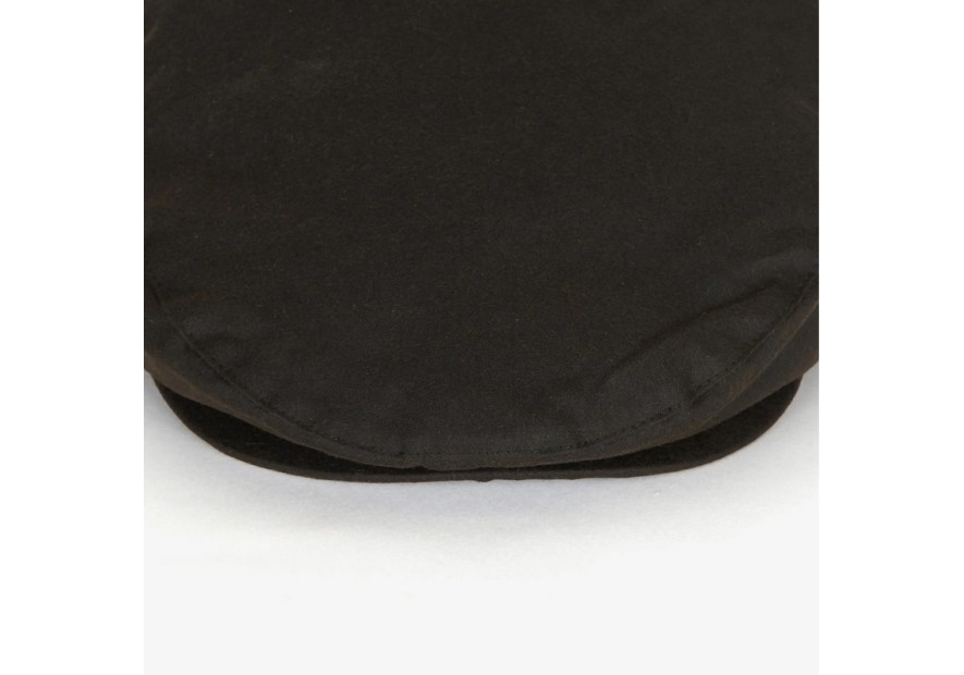 Casquette Barbour en coton huilé vert olive