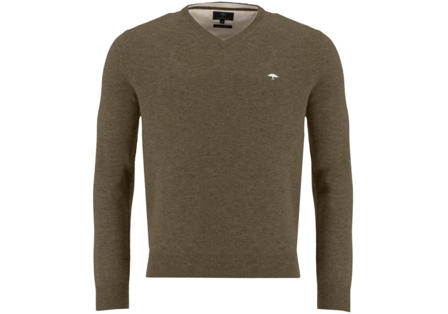 Pull mérinos Fynch-Hatton vert-kaki