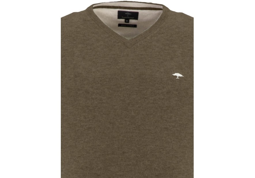 Pull mérinos Fynch-Hatton vert-kaki