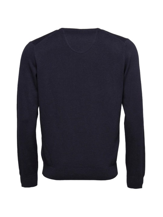 Pull en maille fine col V Fynch-Hatton navy Pull en maille fine col V Fynch-Hatton navy