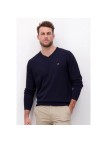 Pull en maille fine col V Fynch-Hatton navy Pull en maille fine col V Fynch-Hatton navy