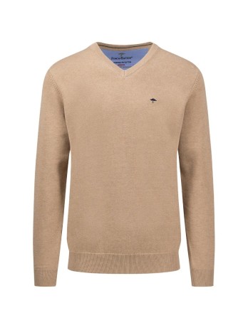 pull col en V Fynch-Hatton sable