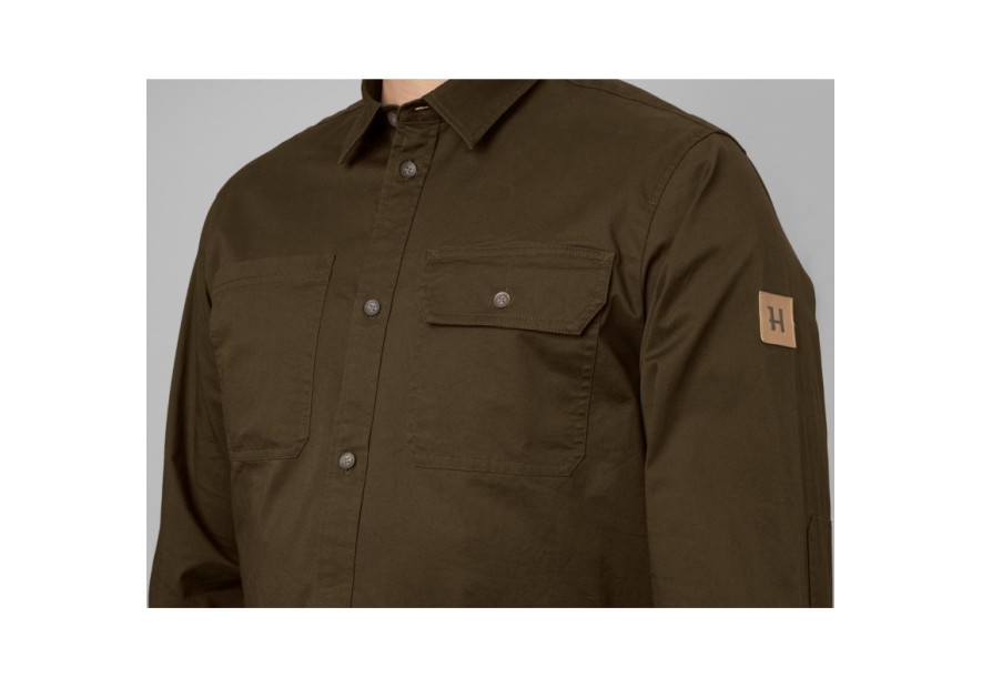 Chemise coton vert Härkila Trym