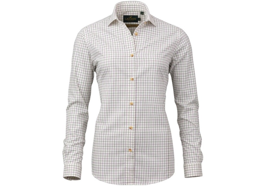 Chemise femme en laine de coton Laksen Penny