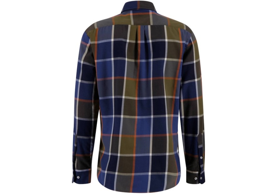 Chemise à carreaux Fynch-Hatton olive deep forest