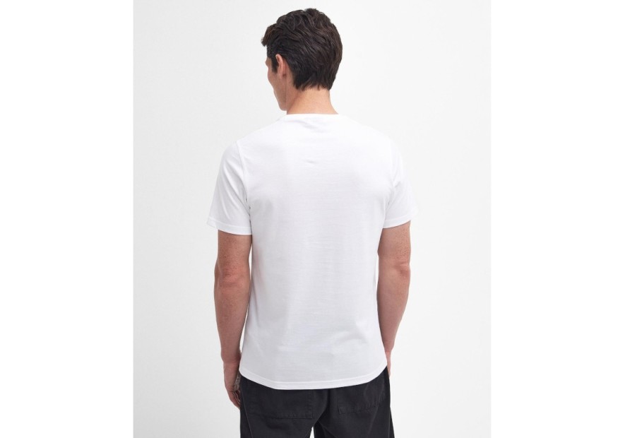 Tee shirt Barbour Fly blanc
