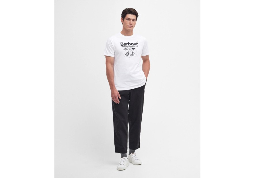 Tee shirt Barbour Fly blanc