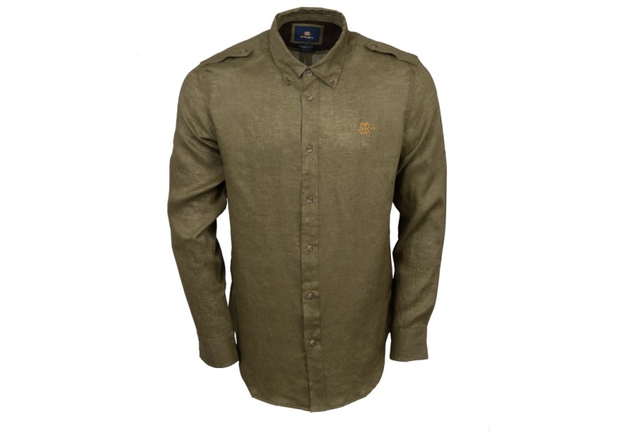 Chemise Rigby en lin vert