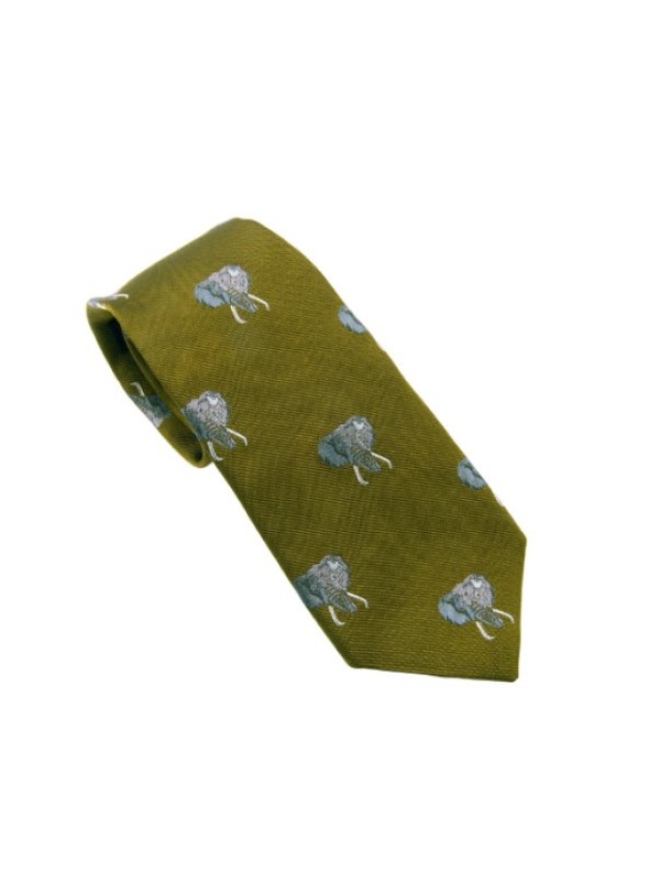 Cravate Rigby à motifs éléphants