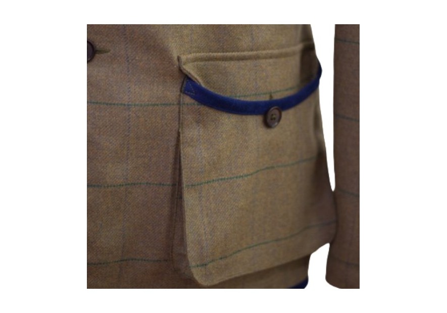 Veste en tweed Lothar Novasport Vert et Bleu