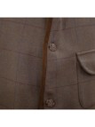 Gilet en tweed Lorenz Novasport Bleu et Rouge