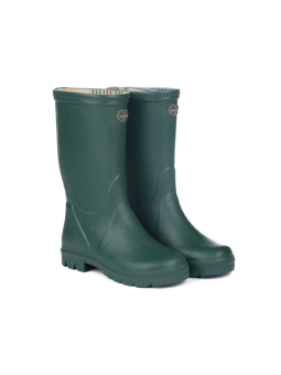 Bottes pour enfants Le Chameau Petite Aventure verte avec doublure en jersey