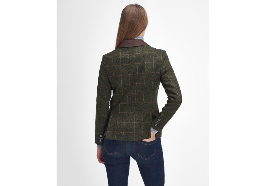 Veste en laine pour femme Barbour Robinson olive