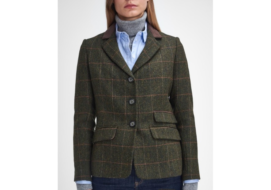 Veste en laine pour femme Barbour Robinson olive