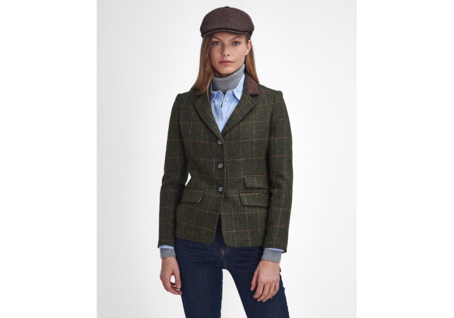 Veste en laine pour femme Barbour Robinson olive