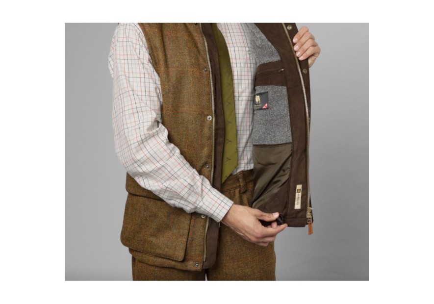 Gilet à col haut Kenmore Härkila marron