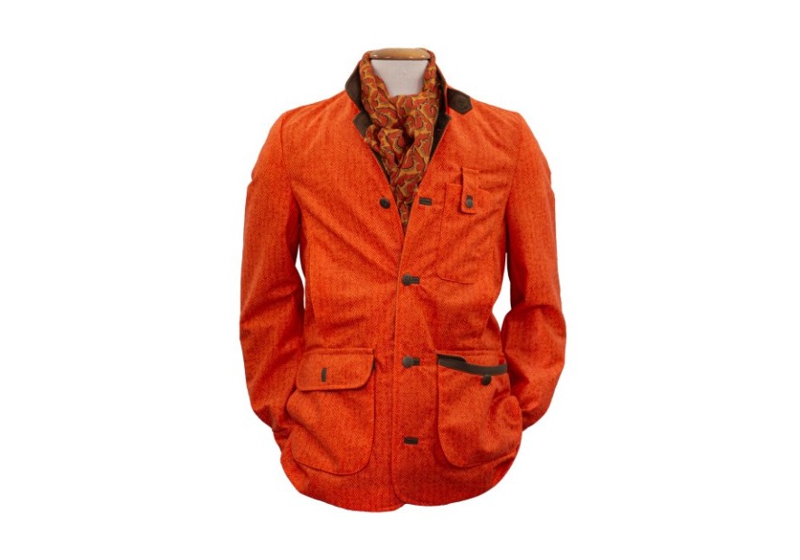 Veste tweed orange exclusivité