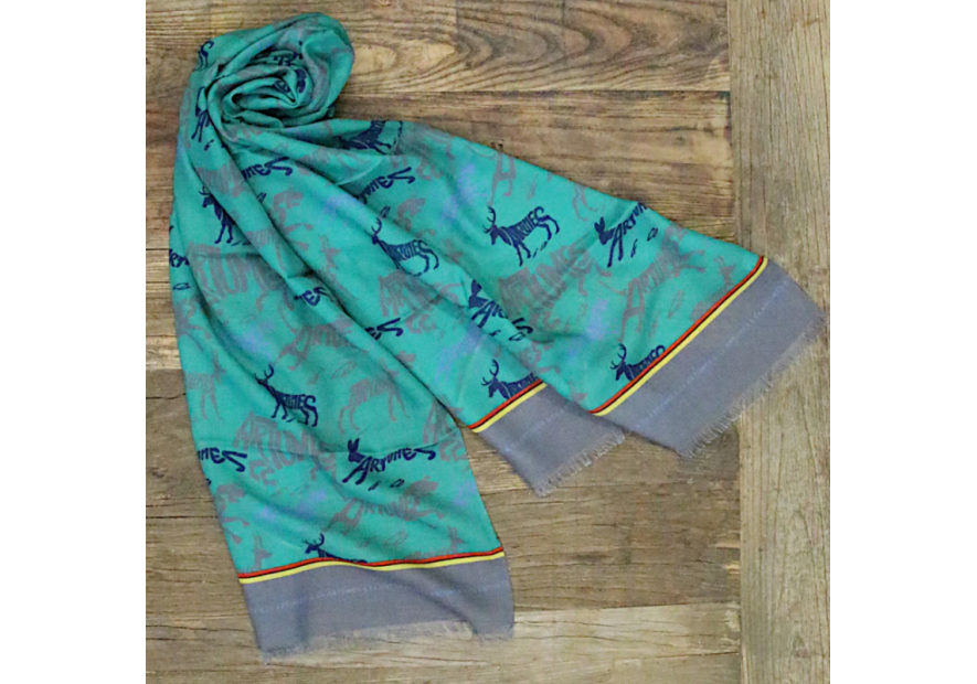 Tourdesoi Artumès classic Calligranimaux émeraude gris