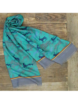 Tourdesoi Artumès classic Calligranimaux émeraude gris