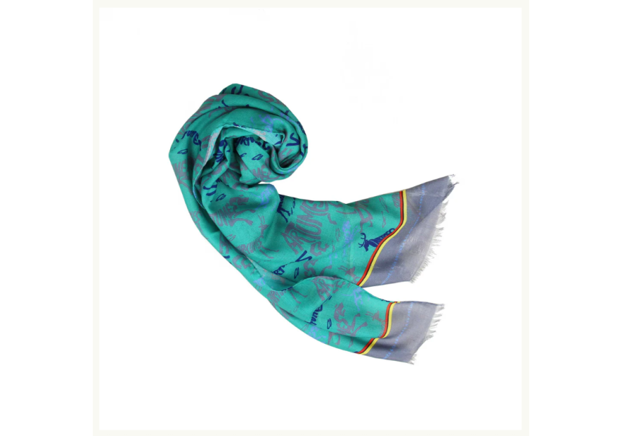 Tourdesoi Artumès classic Calligranimaux émeraude gris