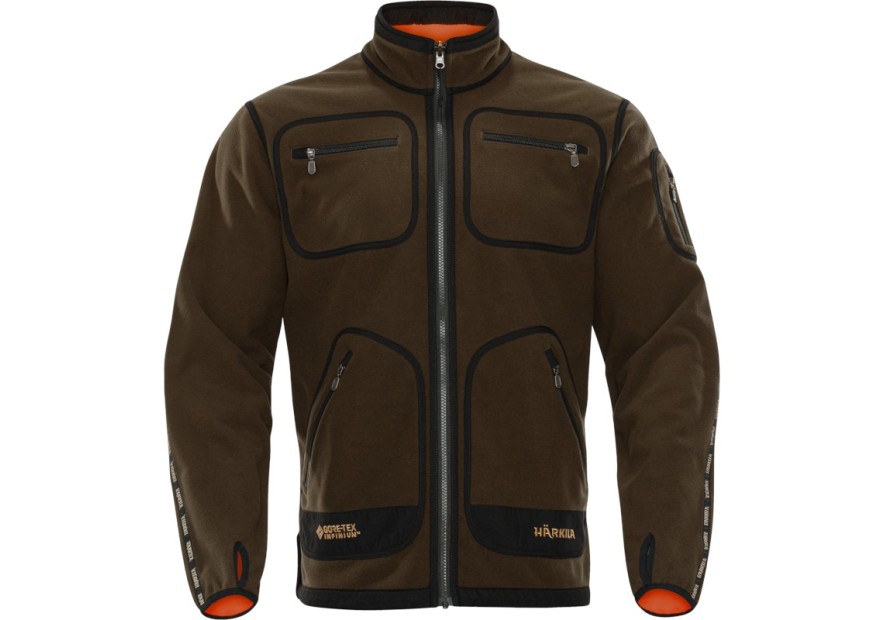 Veste Polaire Kamko Härkila vert/orange