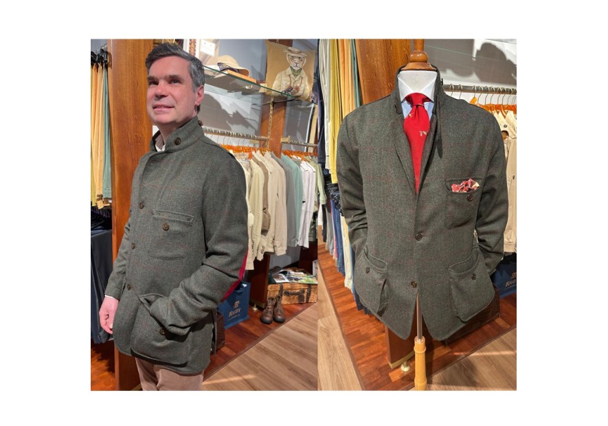 Veste Lothar tweed Nova Sport capsule exclusivité