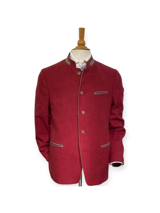 Veste autrichienne Arnfels Steinbock rouge