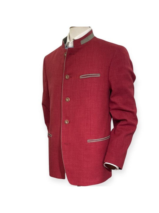 Veste autrichienne Arnfels Steinbock rouge
