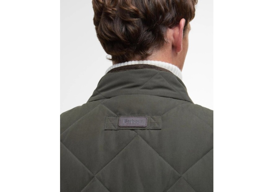 Gilet matelassé Barbour Edale vert foncé