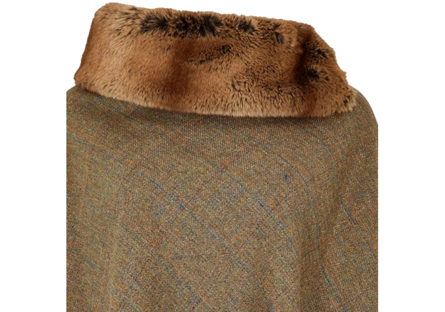 Poncho en tweed Dubarry Silverfir- burren