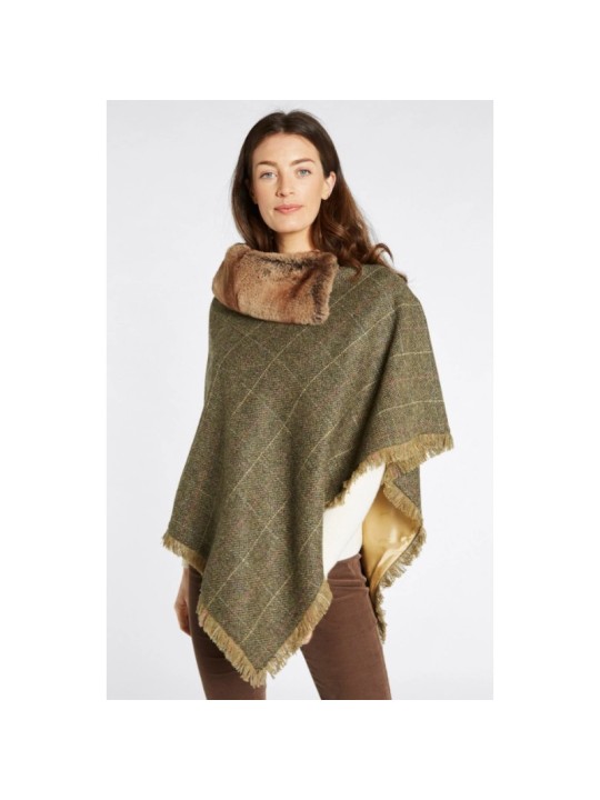 Poncho en tweed Dubarry Silverfir- Thistle