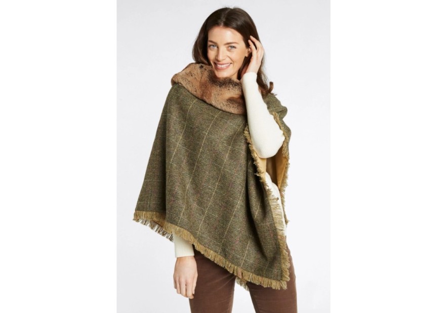 Poncho en tweed Dubarry Silverfir- Thistle