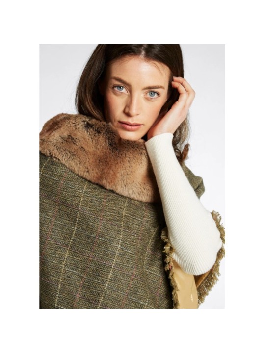 Poncho en tweed Dubarry Silverfir- Thistle