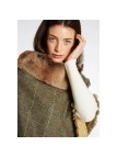 Poncho en tweed Dubarry Silverfir- Thistle