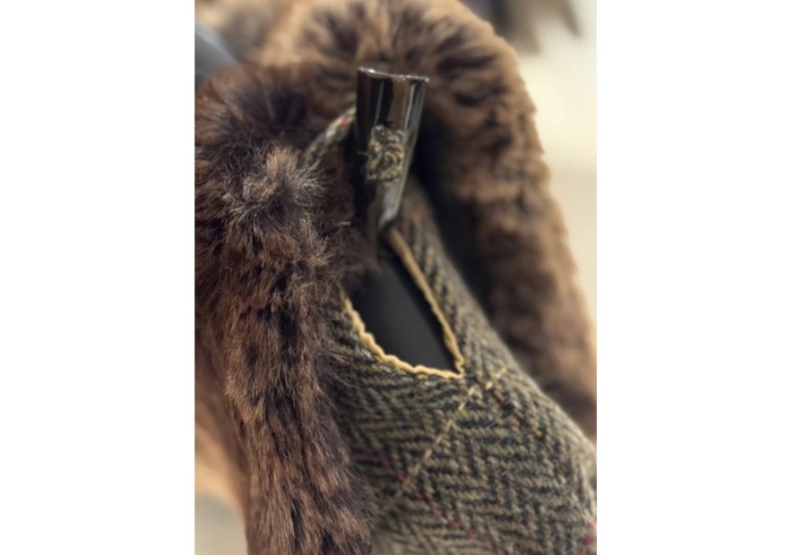 Poncho en tweed Dubarry Silverfir- Thistle