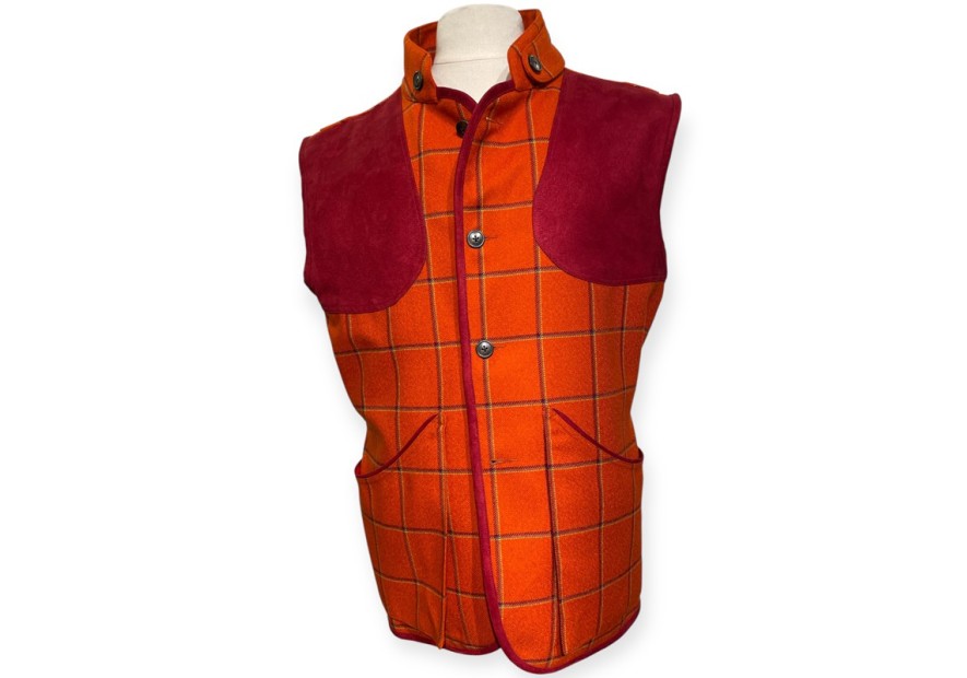 Gilet tweed orange Nova Sport