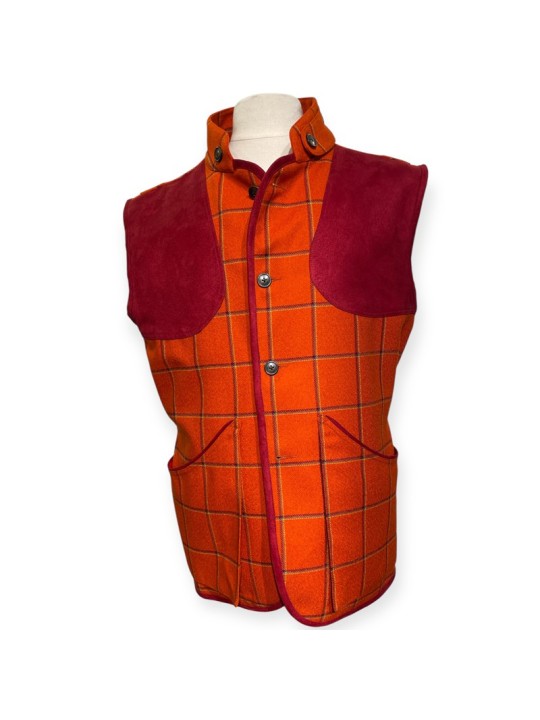 Gilet tweed orange Nova Sport